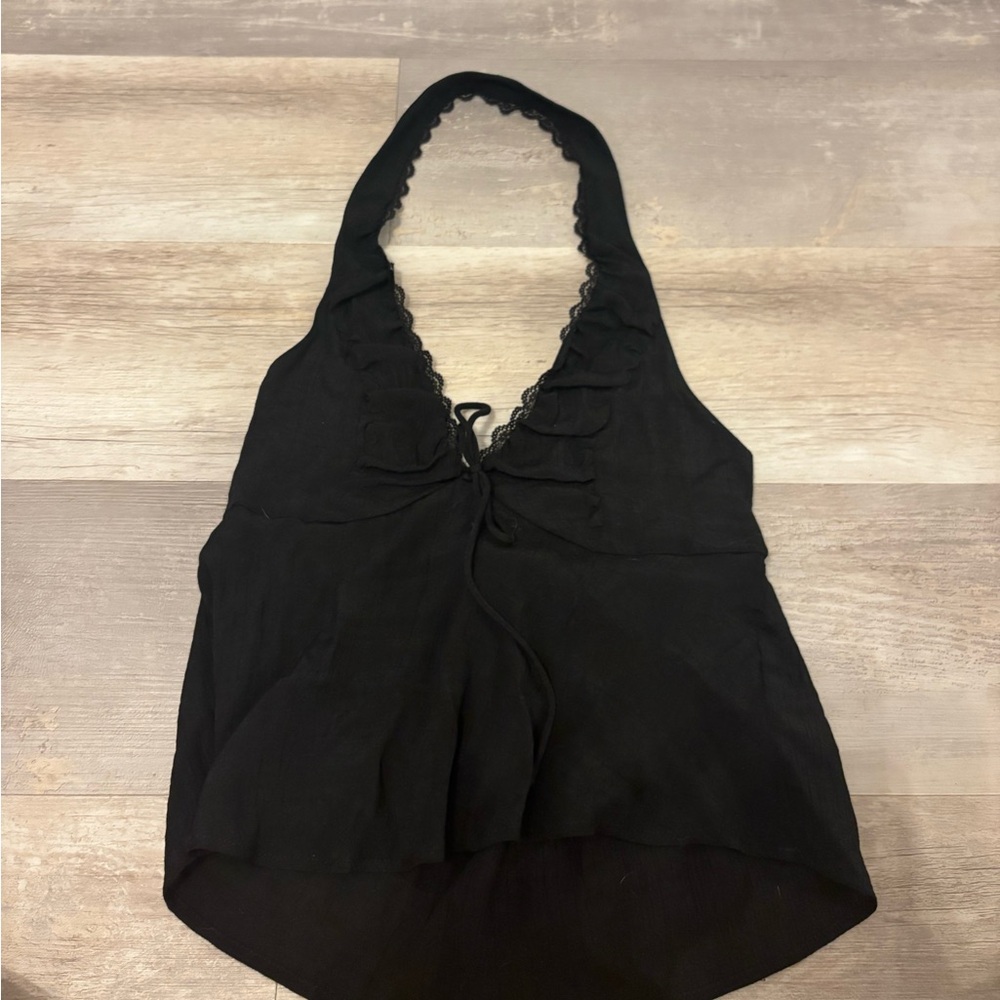 Brandy Melville Black Halter Camisole